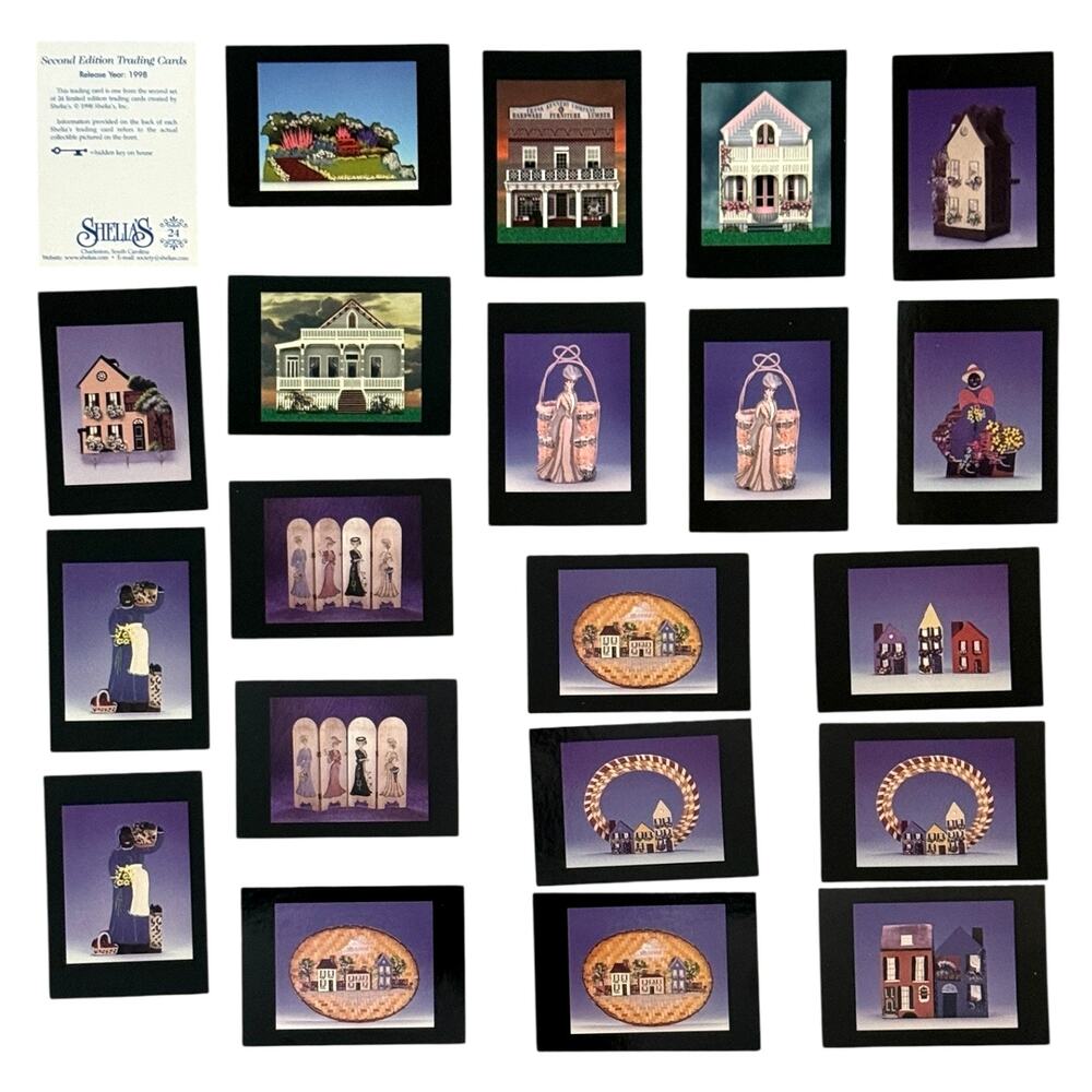 Shelia’s Collectible Historic Houses Trading Cards Set Of 21 Collectors Society